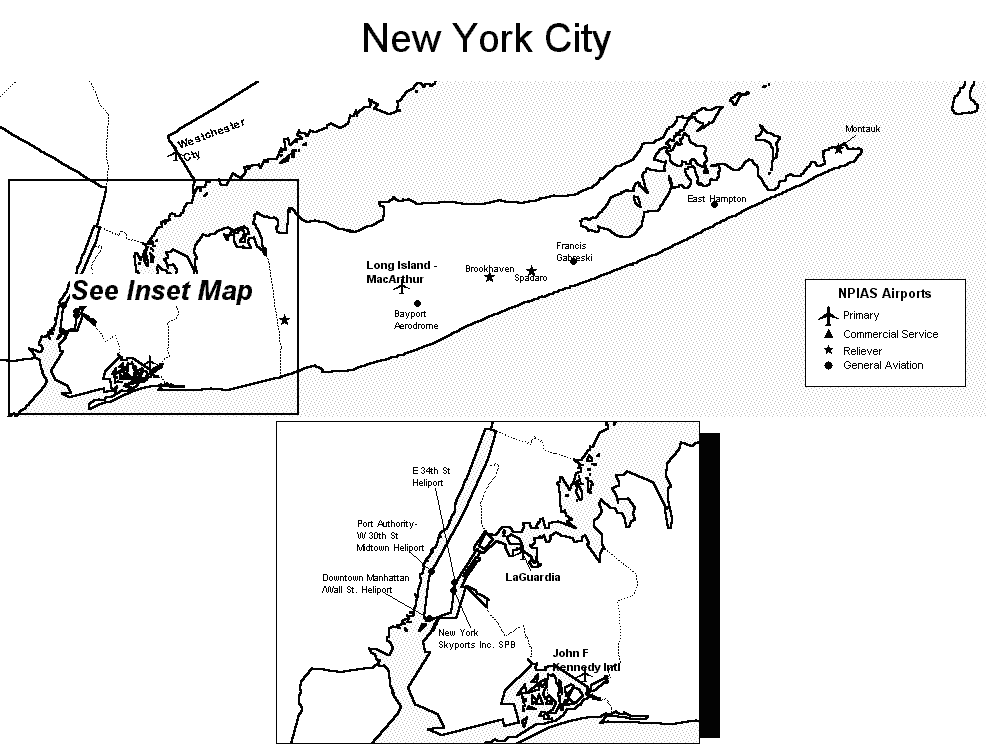 new york map city. new york city airport map