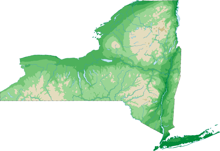 New York topo map